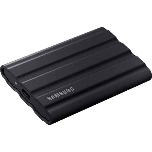 Samsung T7 Shield 1TB Portable External SSD, USB 3.2 Gen2 Interface (10 Gbps), Read/Write Speeds Up to 1050/1000 MB/s, AES 256-bit Encryption, Rugged, IP65 Dust & Water Resistant, Black | MU-PE1T0S/WW thumbnail 5
