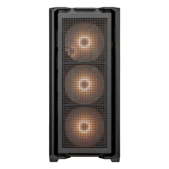 Cougar MX600 RGB ATX Full Tower PC Case, Up to 360MM Radiator, 4xARGB Pre-Installed Fans, USB-C Gen2x1, USB 3.0x2, Audio, RGB Button, Black | 3857C90.0001 thumbnail 8