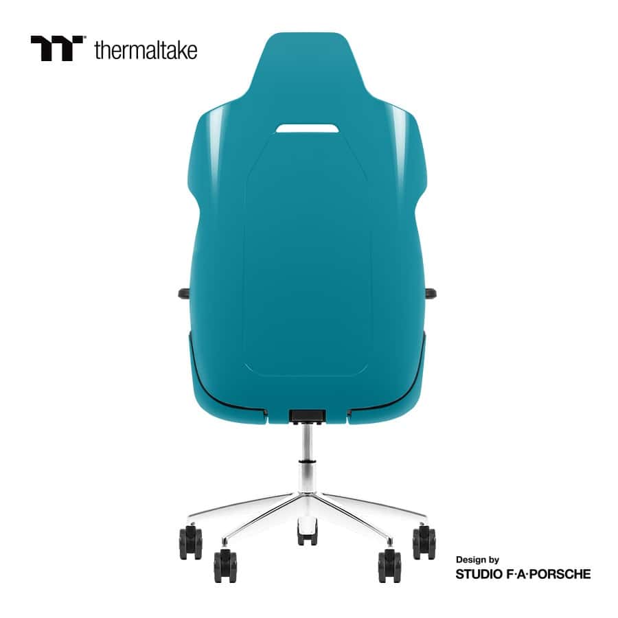 Thermaltake Argent E700 Real Leather Gaming Chair, Design by Studio F. A. Porsche, 4D Adjustable Armrests, Wire-Control Mechanism, 4 Gas Lift-Ocean Blue thumbnail 6