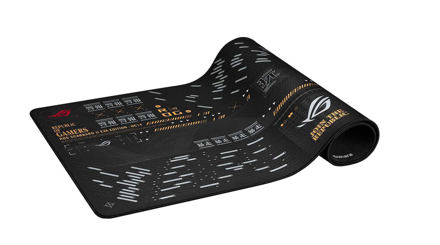 ASUS ROG Scabbard II EVA Edition is a gaming mouse pad with EVA-inspired design, protective nano coating for a water-, oil-and dust-repellent surface 90MP02R0-BPUA00 thumbnail 2