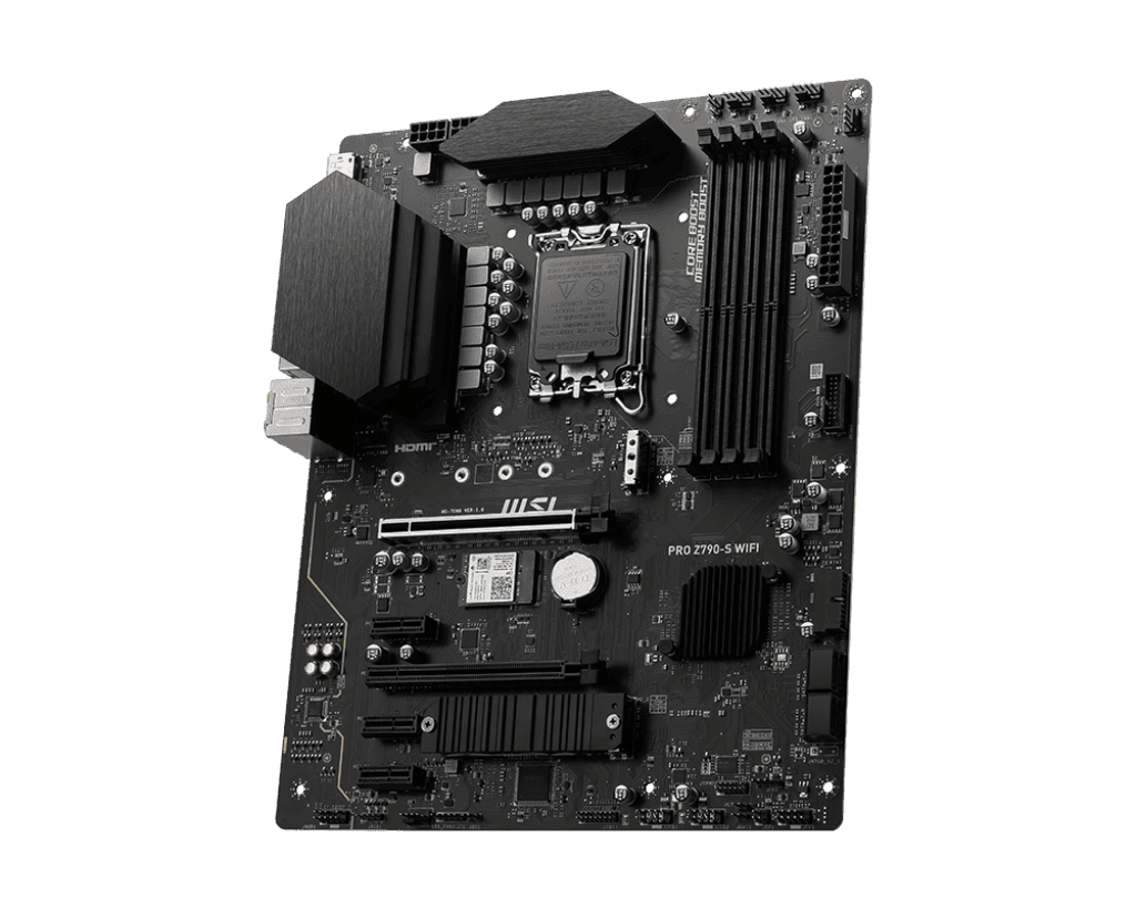 MSI Pro Z790-S WIFI 6E LGA 1700 ATX Intel Motherboard, Intel Z790 Chipset, 4x DDR5 Slot, 192GB Max Memory, 2x M.2 Storage, 4x SATA 6G, 2x PCI-E x16 Slot, HDMI / DP | 911-7D88-001 thumbnail 5