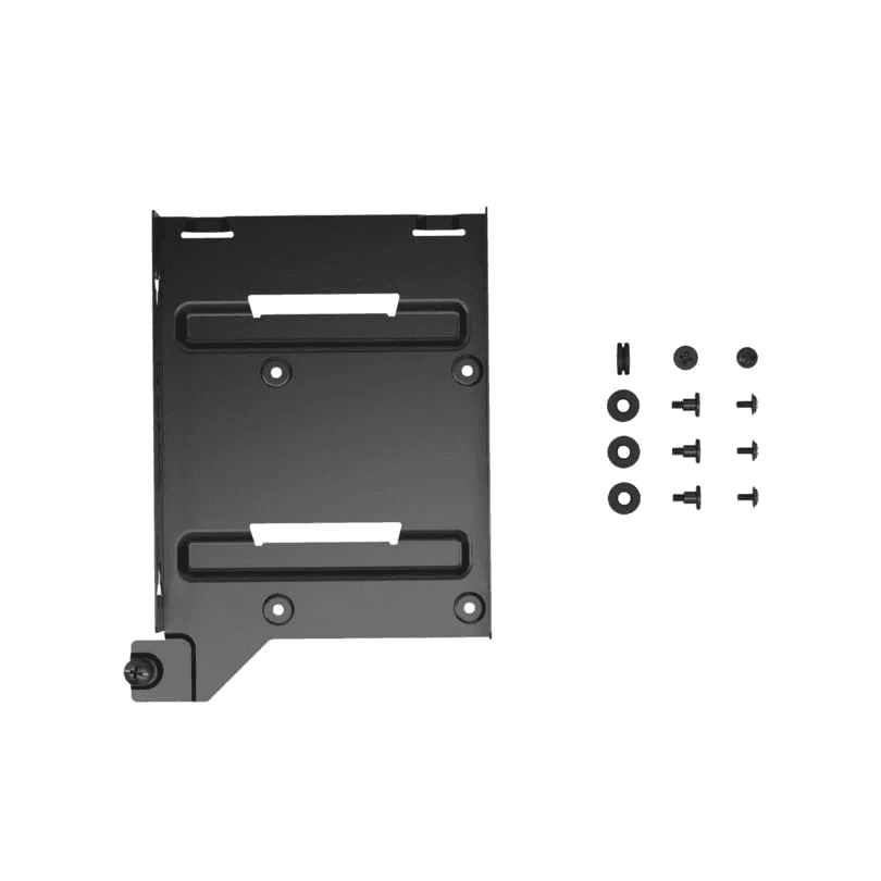Fractal HDD Tray kit – Type D, 4x HDD dampeners, 4x 6-32 screws for HDD, 4x M3 screws for 2.5” SSD/HDD, 1x captive thumbscrew | FD-A-TRAY-003 thumbnail 2