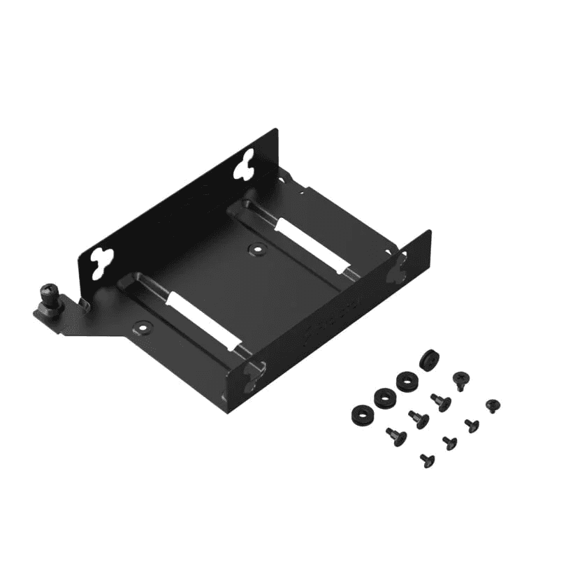 Fractal HDD Tray kit – Type D, 4x HDD dampeners, 4x 6-32 screws for HDD, 4x M3 screws for 2.5” SSD/HDD, 1x captive thumbscrew | FD-A-TRAY-003 thumbnail 3