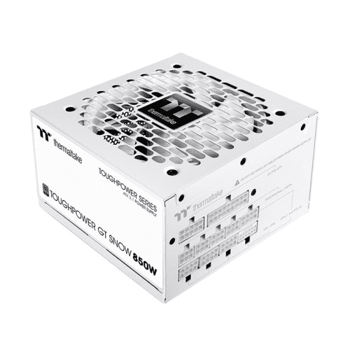 Thermaltake TOUGHPOWER GT Snow 850W Fully Modular Power Supply (PSU), 80 PLUS Gold, ATX 3.1 & PCIe 5.0 Ready, 12V-2x6 Connector | PS-TPT-0850FNFAGK-W thumbnail 1