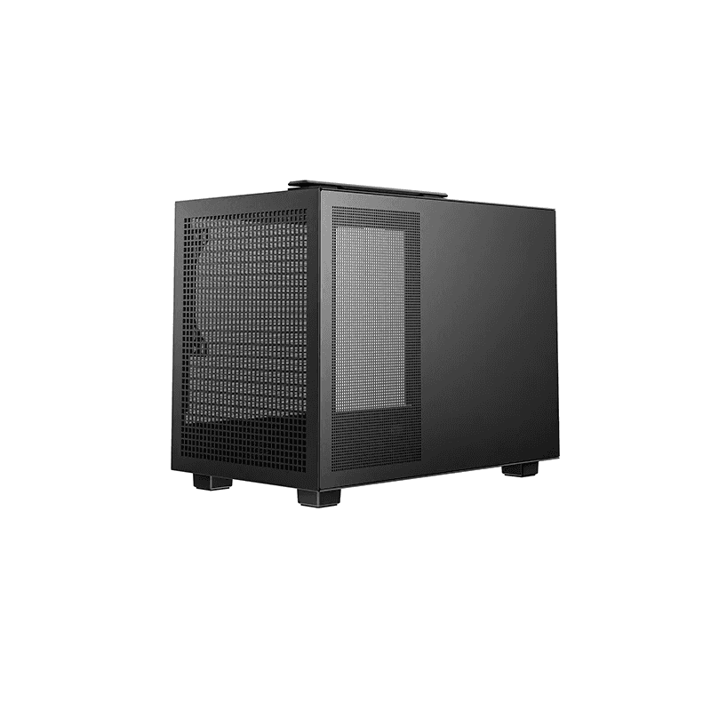 Deepcool CH160 Mini ITX High-Airflow Case, Mini-ITX Motherboard Support, PSU Support Upto SFX L,  1x 2.5 & 3.5 Drive Bays, ABS+SPCC+Tempered Glass, Black | R-CH160-BKNGI0-G-1 thumbnail 2