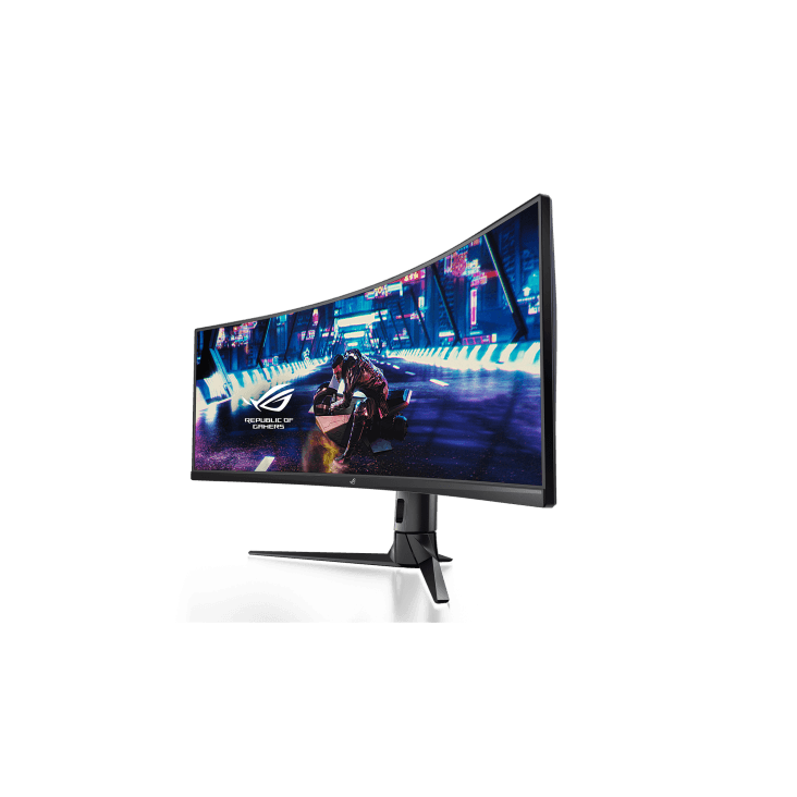ASUS ROG Strix XG49VQ Super Ultra-Wide HDR Curved Gaming Monitor, 49-inch 32:9 (3840 x 1080), 144Hz, FreeSync 2 HDR, DisplayHDR 400, DCI-P3: 90%, Shadow Boost | 90LM04H0-B01170 thumbnail 2