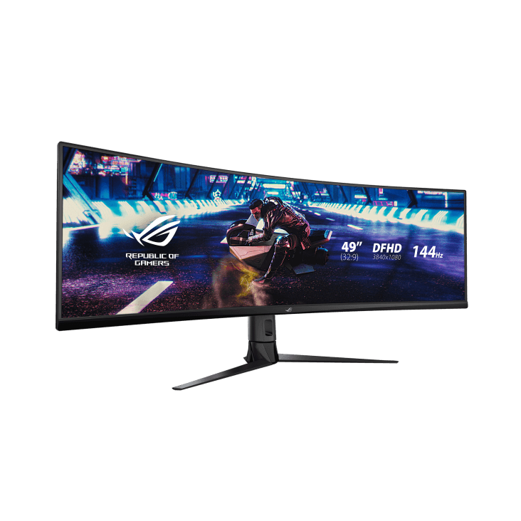 ASUS ROG Strix XG49VQ Super Ultra-Wide HDR Curved Gaming Monitor, 49-inch 32:9 (3840 x 1080), 144Hz, FreeSync 2 HDR, DisplayHDR 400, DCI-P3: 90%, Shadow Boost | 90LM04H0-B01170 thumbnail 7