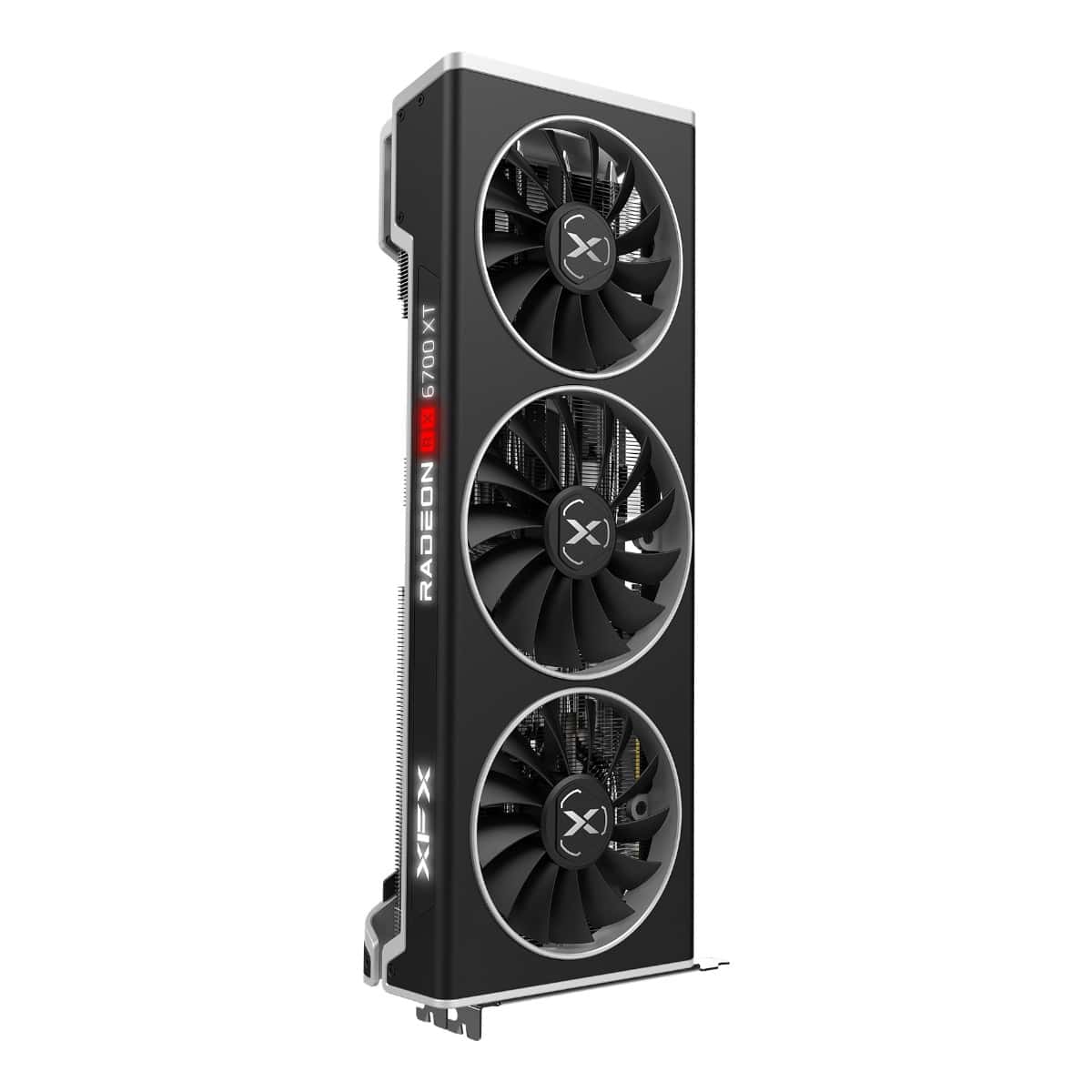 XFX Speedster Merc319 Radeon RX 6750XT Black Gaming Graphics Card, 12GB GDDR6 192 Bit Memory, 2560 Stream Processor, 2324MHz, PCI-E 4.0, AMD RDNA 2, HDMI, DP | RX-675XYTBDP thumbnail 2