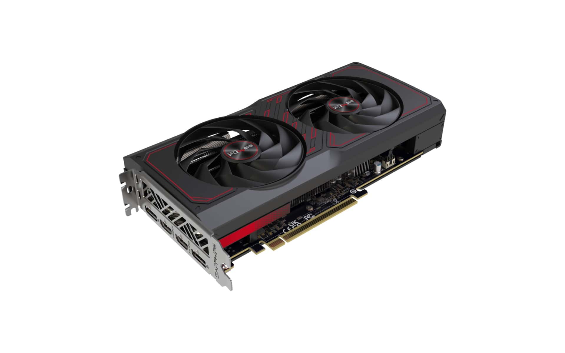 Sapphire Pulse AMD Radeon RX 7600 XT Gaming OC 16GB GDDR6 Dual HDMI&DP 128 bit 18 Gbps Graphic card, 32MB Cache,  Boost Clock Up to 2810 MHz, Two-Ball Bearing Fans, Optimized Composite Heatpipe, TriXX Supported TriXX Boost | 11339-04-20G thumbnail 7