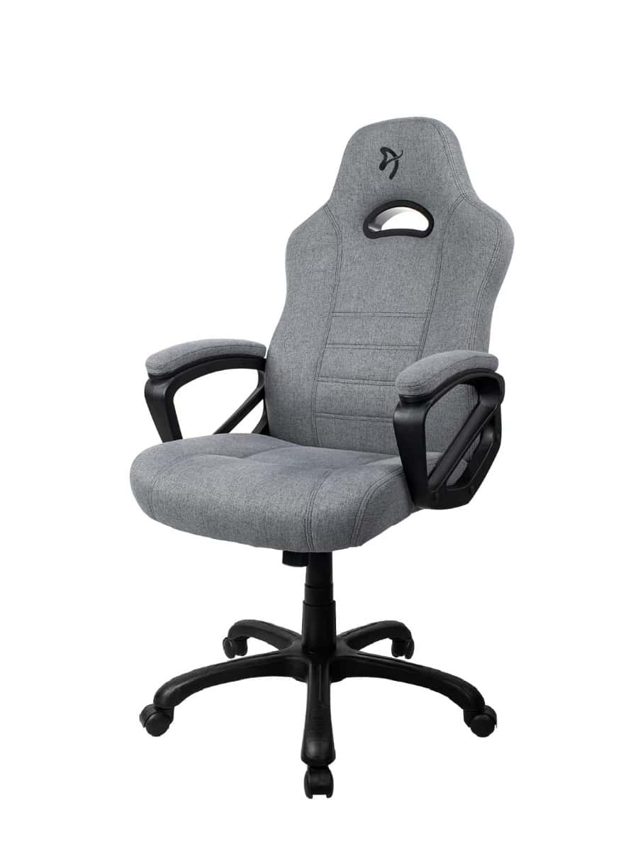 Arozzi Enzo Woven Fabric Ergonomic Computer Gaming/Office Chair with Swivel, Tilt, Rocker, and Adjustable Height, Light Grey | ENZO-WF-GYBK thumbnail 1