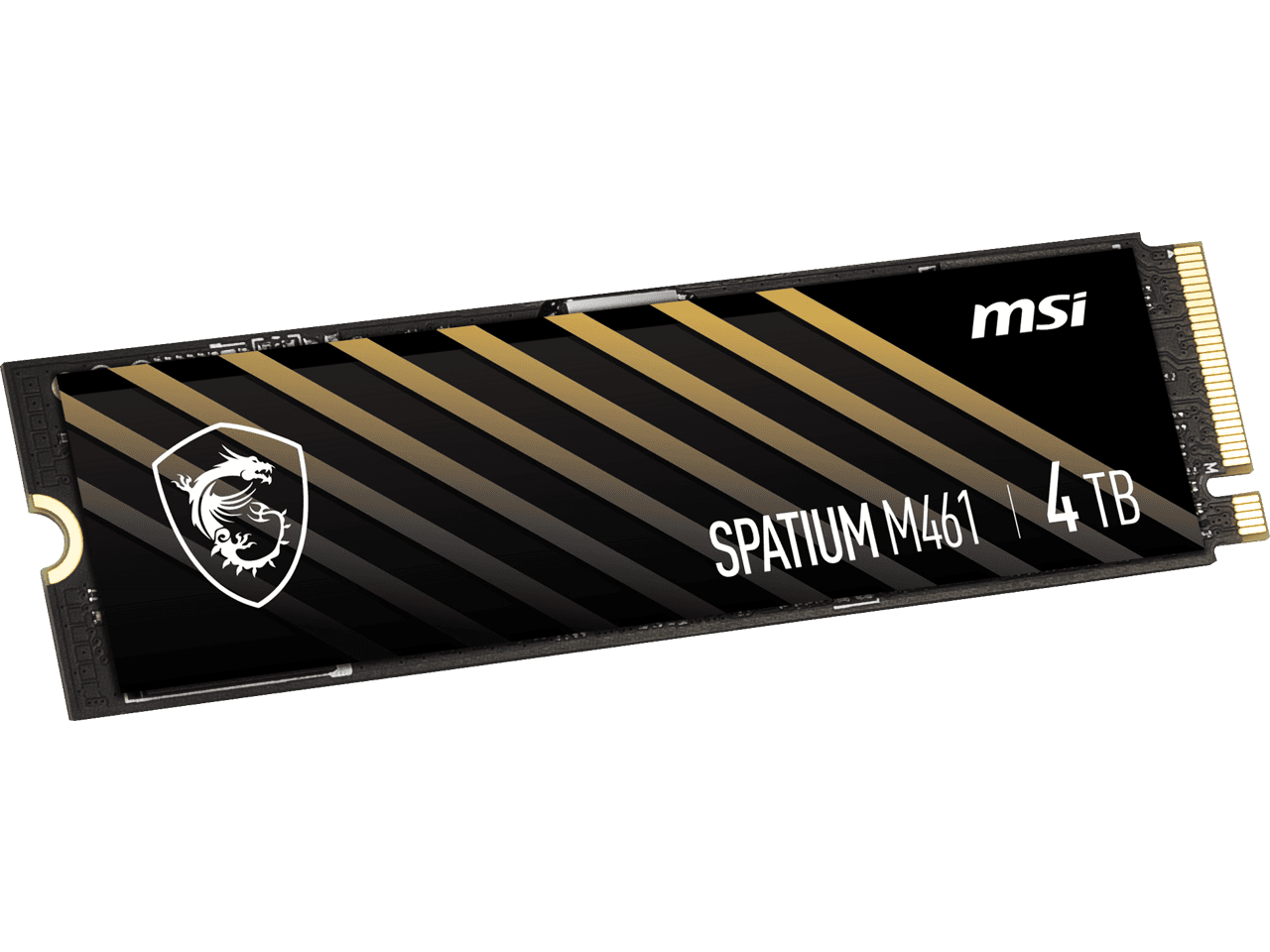 Msi SPATIUM M461 PCIe 4.0 NVMe M.2 4TB SSD, PCIe Gen4x4, NVMe 1.4, M.2 2280, 3D NAND, PHISON E21T | SM461N4TB thumbnail 2