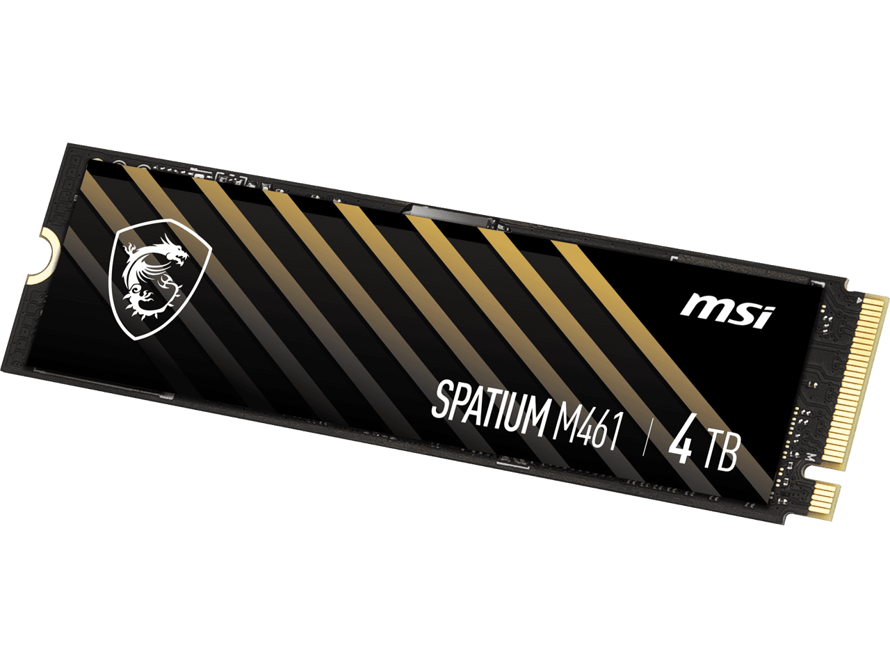 Msi SPATIUM M461 PCIe 4.0 NVMe M.2 4TB SSD, PCIe Gen4x4, NVMe 1.4, M.2 2280, 3D NAND, PHISON E21T | SM461N4TB thumbnail 3