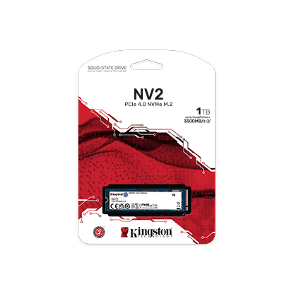 Kingston NV2 1TB M.2 2280 NVMe Internal SSD, Up to 3500MB/s Read / 2100MB/s Write Speed, Gen 4x4 NVMe PCIe Performance, 2.17G Vibration Operating, 320TBW | SNV2S/1000G thumbnail 3