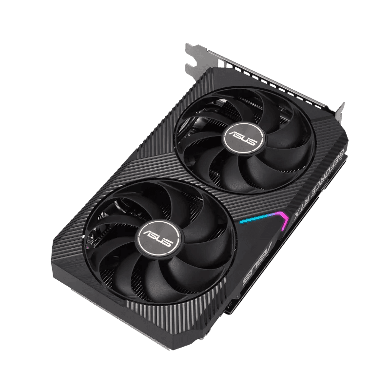 Asus Dual GeForce RTX 3050 OC Edition Graphics Card, 8GB GDDR6 128 Bit Memory, PCI Express 4.0 Bus, 2560 Cuda Cores, 14 Gbps, 2 Slot, 1852 MHz Engine Clock, OpenGL 4.6 | 90YV0HH0-M0NA00 thumbnail 5