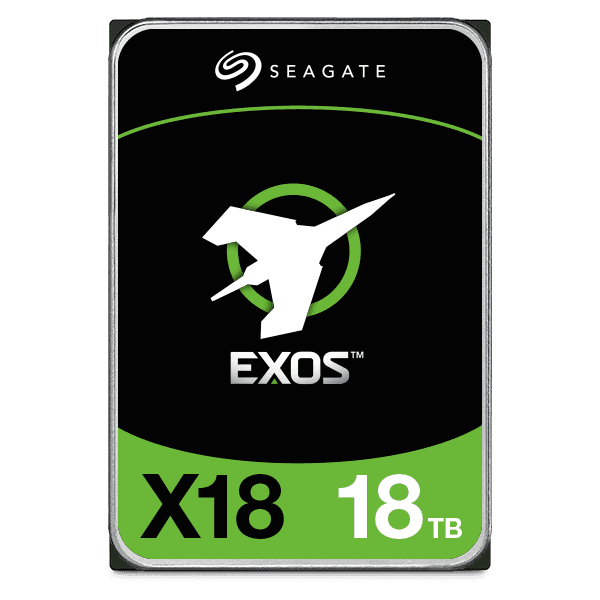 Seagate Exos X18 18TB 512e/4Kn SATA III 6 Gb/s 3.5" Internal Hard Drive, Data Transfer Speeds Up to 270 MB/s, 7200 RPM Speed, 256MB Cache, Fast Format 2,500,000 Hours MTBF | ST18000NM000J thumbnail 2