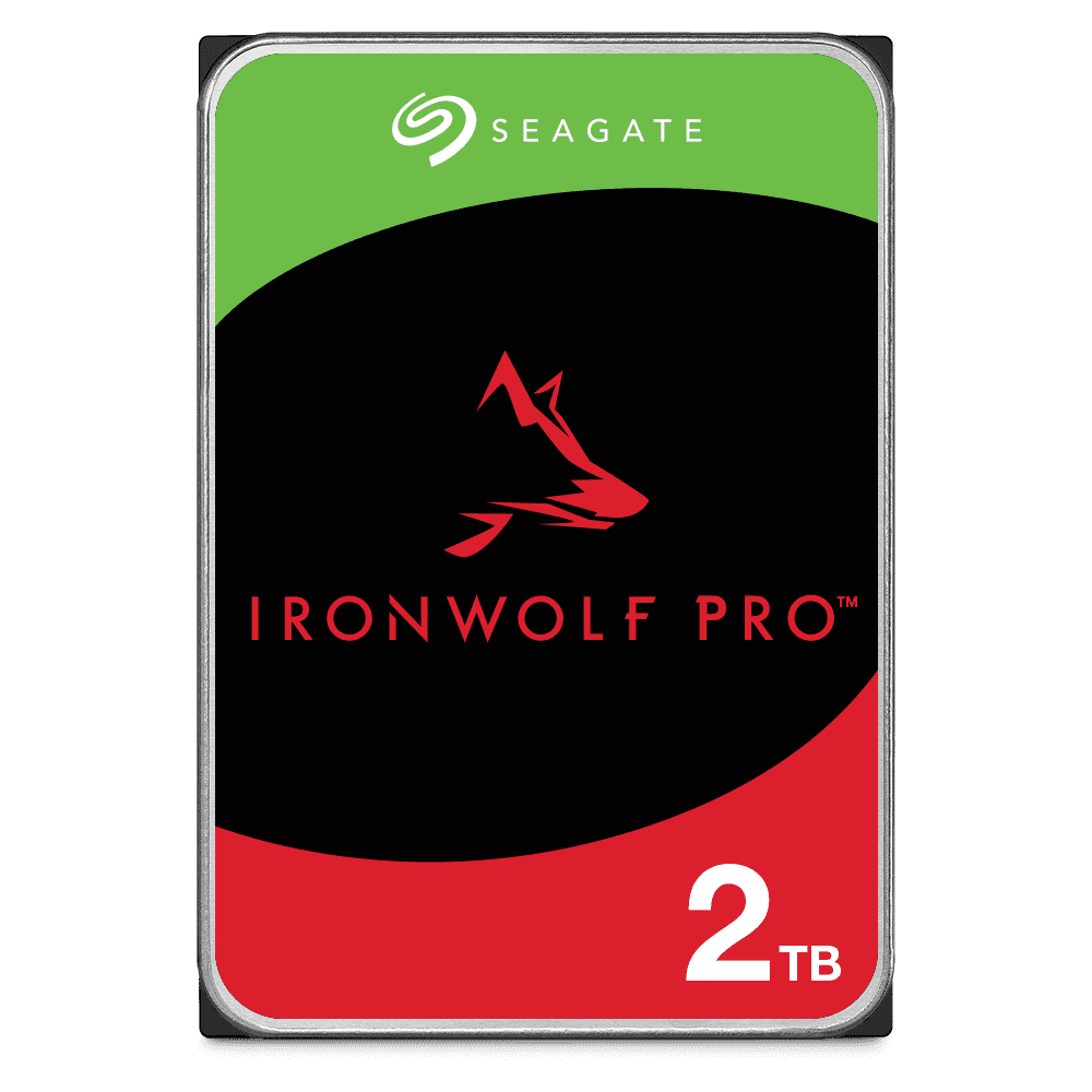 Seagate 2TB IronWolf Pro Ultra-Reliable 2TB Drives for NAS, Cloud, Servers and RAID, 7200 RPM, 256MB Cache, 2500000 hrs MTBF | ST2000VN001 thumbnail 2