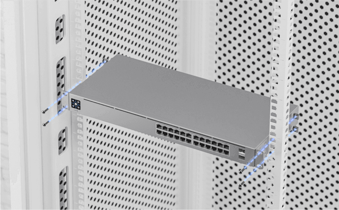 Ubiquiti Networks UniFi 24-Port Gigabit PoE+ Compliant Managed Switch with SFP, 38.69 Mpps Fwd Rate, 52 Gb/s Switching Capacity, 1.3" Touch Display, UniFi Controller, White | USW-24-POE thumbnail 2