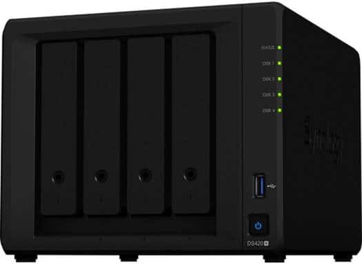 Synology disk station DS420+ 4bay Intel Celeron J4025 2GB (Diskless), RJ-45 x2, USB 3.0 x2 Ports, Black | DS420+ thumbnail 5