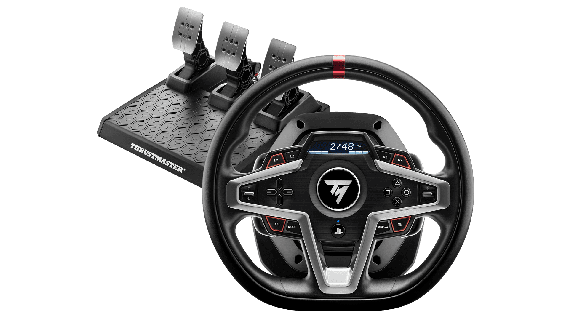 Thrustmaster T248 Simulated Racing Wheel, T3PM Magnetic Pedal Set, officially licensed for PlayStation 5 & PlayStation 4, PC, H.E.A.R.T Magnetic Technology thumbnail 2