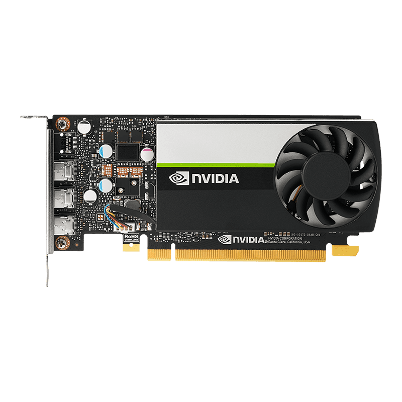 PNY NVIDIA T400 Low-Profile Graphics Card, 4GB of GDDR6 64-bit Memory, 80 GB/s Memory Bandwidth, 384 CUDA Cores, PCIe 3.0 x16, NVIDIA Turing Architecture, 3 x Mini DisplayPort | VCNT400-4GB-SB thumbnail 8