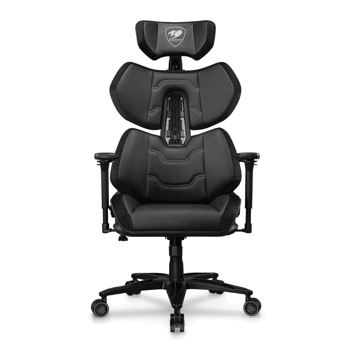 Cougar Terminator Elite Gaming Chair, Butterfly Mechanism, Hyper-Dura Leatherette Upholstery, High Density Mold Shaping Foam, Class 4 Gas Lift, 4D Armrests, Black | 3MTRESLB.0001 thumbnail 9