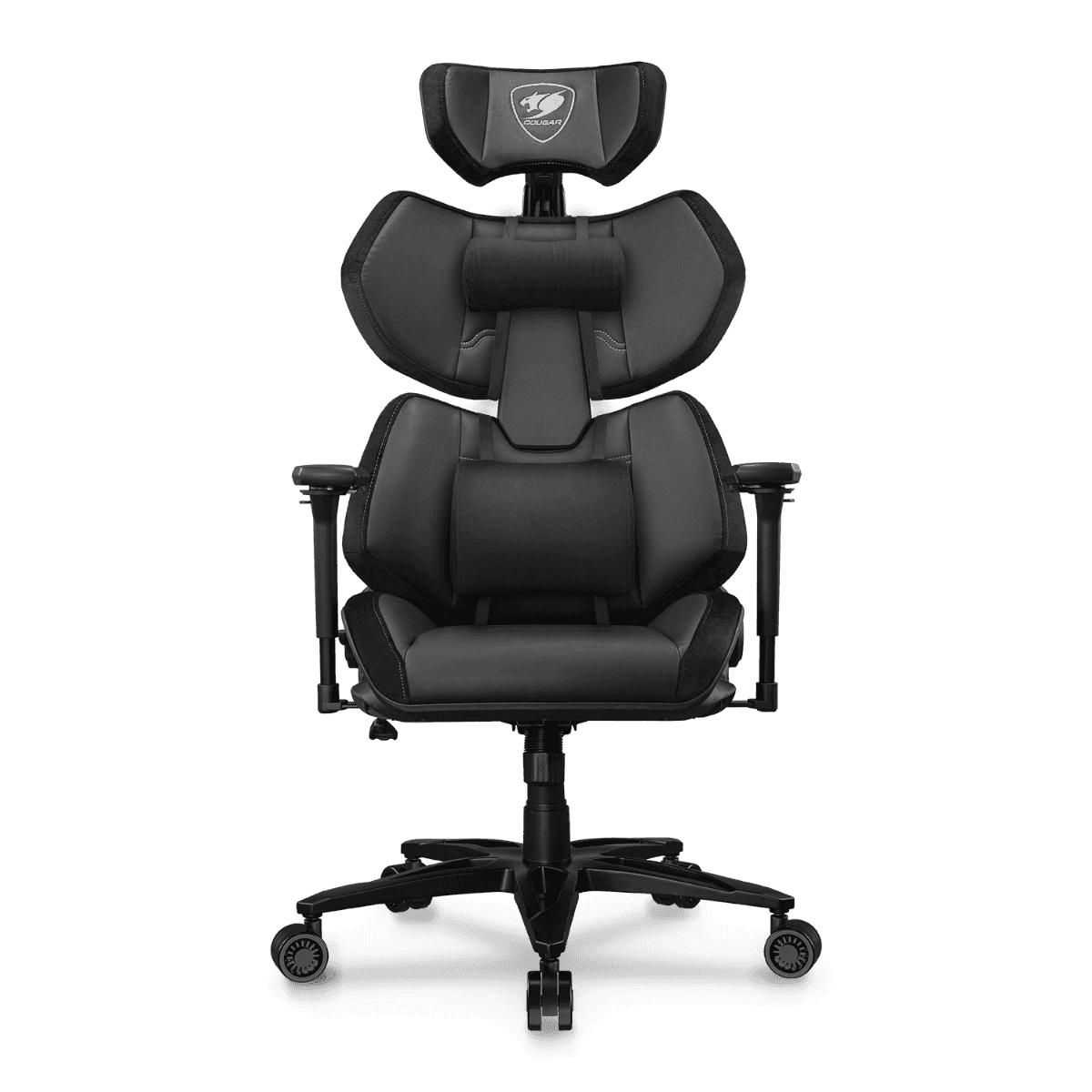 Cougar Terminator Elite Gaming Chair, Butterfly Mechanism, Hyper-Dura Leatherette Upholstery, High Density Mold Shaping Foam, Class 4 Gas Lift, 4D Armrests, Black | 3MTRESLB.0001 thumbnail 1