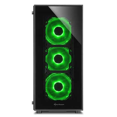 Sharkoon TG5 Glass ATX MIDI Tower Case, 3x 120 mm LED fan Pre-Installed, Tempered glass 4 mm, Blue | 4044951020584 thumbnail 8