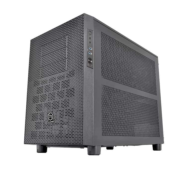 Thermaltake Core X2 mATX Cube Case, Transparent Window, Supports Up to Micro ATX MB, 5 Expansion Slots, USB 3.0 x 2, HD Audio x 1,  Black | CA-1D7-00C1WN-00 thumbnail 7