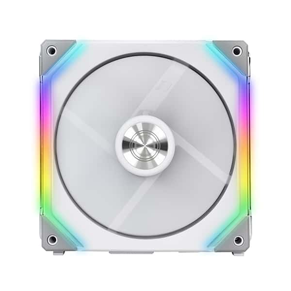 LIAN LI UF-SL120-1W WHITE: 120mm PC Case Fan, 58.54 CFM Airflow, 31 dB(A) Noise, FDB Bearing, RGB | UF-SL120-1W thumbnail 1