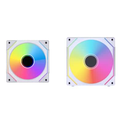 LIAN LI SL-INF 120 White Single Case Fan, 1 ?? 4-PIN PWM + 3-PIN ARGB, Fluid Dynamic Bearing (FDB) | UF-SLIN120-1W WHITE thumbnail 3