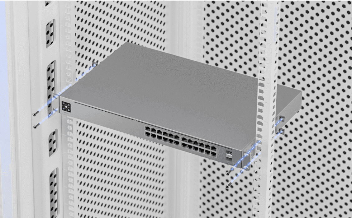 Unifi  USW-Pro-24-PoE  A 24-port, Layer 3 switch capable of high-power PoE++ output, (16) GbE PoE+, (8) GbE PoE++ ports, (2) 10G SFP+ ports, 400W total PoE availability, DC power backup-ready, Layer 3 switching, Near-silent cooling thumbnail 1