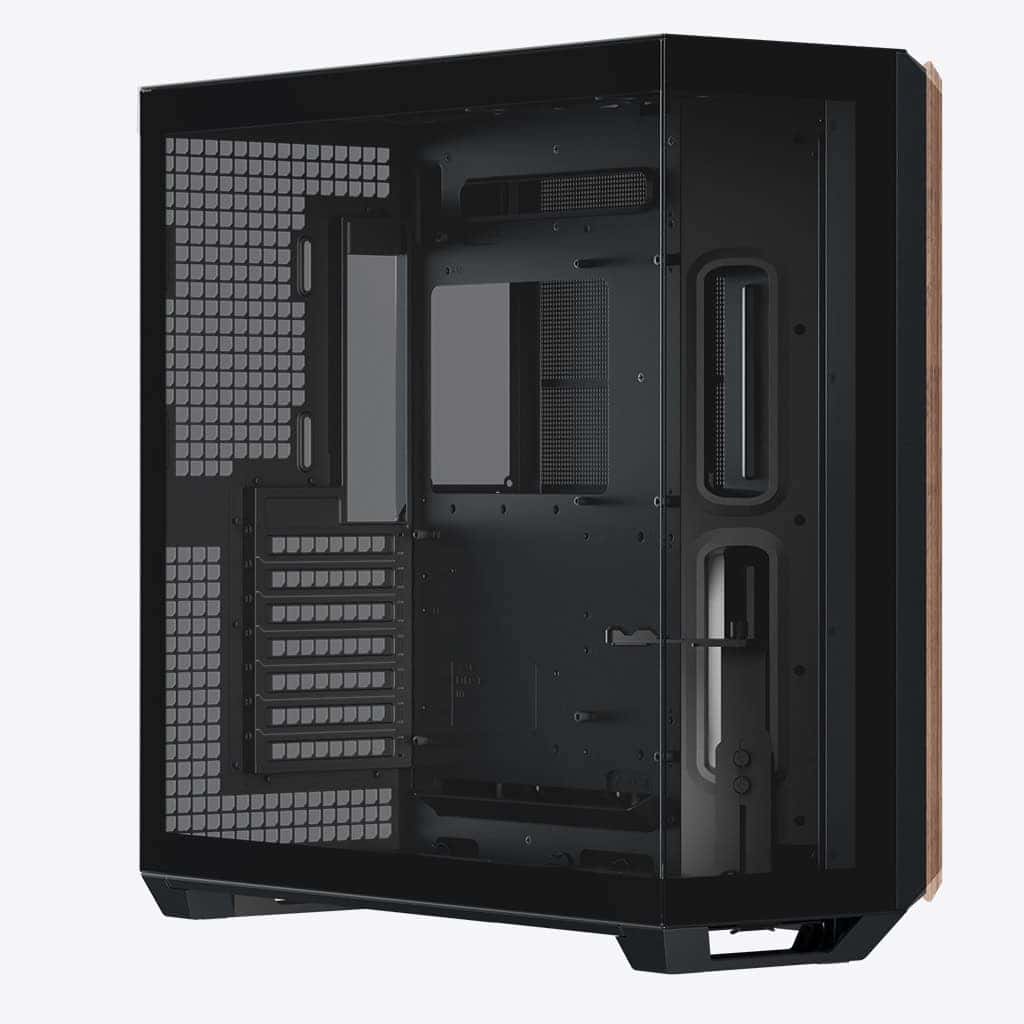APNX V1 V1-W-BK-v1 ATX Mid Tower Black/Wood Computer Case, Upto ATX Motherboards, Upto 360mm Radiators, Vertical GPU Holder Kit, Adjustable Motherboard Displacement, Black  | V1-W-BK-v1 thumbnail 5