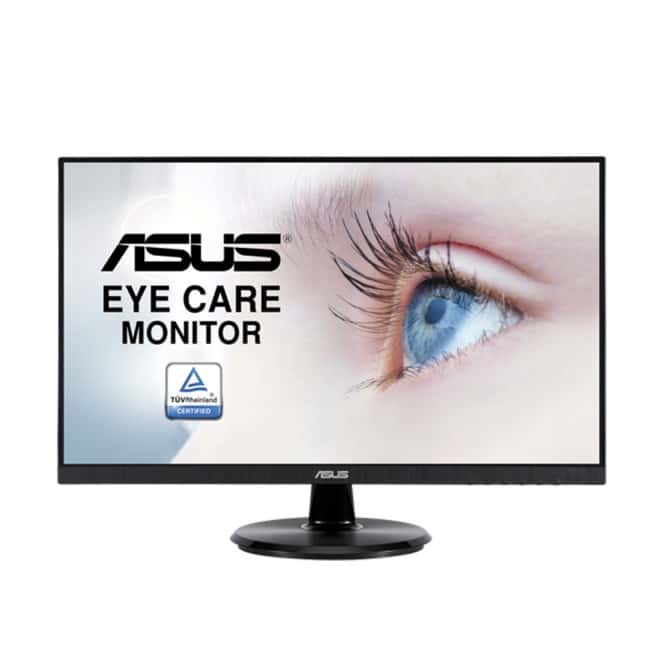 ASUS VA24DQ Eye Care Monitor ??? 23.8 inch, Full HD, IPS, Frameless, 75Hz, Adaptive-Sync/FreeSync???, Low Blue Light, Flicker Free, Wall Mountable, 90LM054P-B01370 thumbnail 3
