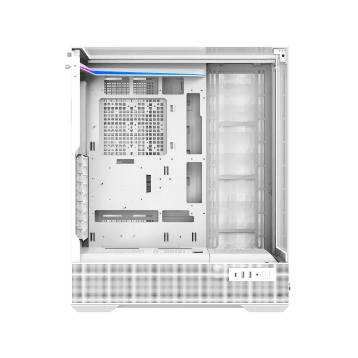 Xigmatek Vision Pro Arctic E-ATX ARGB Case, 3x Tempered Glass, Smart Fan Control LCD Display Panel, 9x Fans Supports, MoBo Upto E-ATX, GPU Upto 410mm, Cooler Upto 360mm, White | EN45172 thumbnail 6