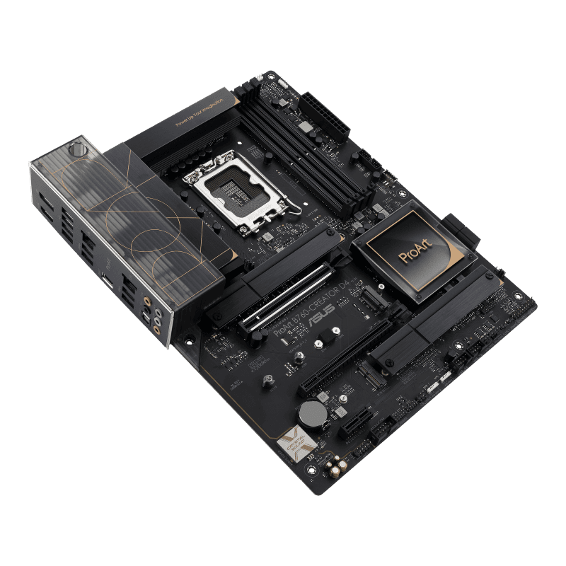 Asus ProArt B760-Creator D4 DDR4 Motherboard, LGA1700 Socket, Intel B760 Chipset, M.2 Heatsink, PCIe 5.0, Thunderbolt 4 Header, 2.5G + 1G LAN, Max Memory 128GB 4xDIMM , 90MB1DU0-M0EAY0 thumbnail 3
