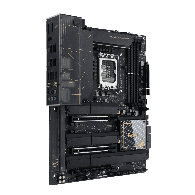 ASUS ProArt Z790-CREATOR WIFI LGA1700 ATX Motherboard, Intel Z790 Chipset, 4 x DDR5 DIMM, 128GB Max Memory, WiFi 6E 6GHz, 10Gb Ethernet, 1 x PCIe 4.0 x16, 1 x HDMI, 2 DP, 6x USB 3.2, 90MB1DV0-M0EAY0 thumbnail 4