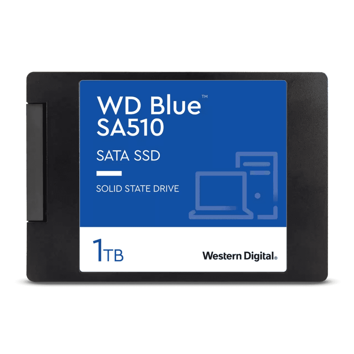 WD 1TB Blue SA510 SATA SSD 2.5???/7mm Cased from Western Digital WDS100T3B0A-00AXR0,718037884653 thumbnail 1