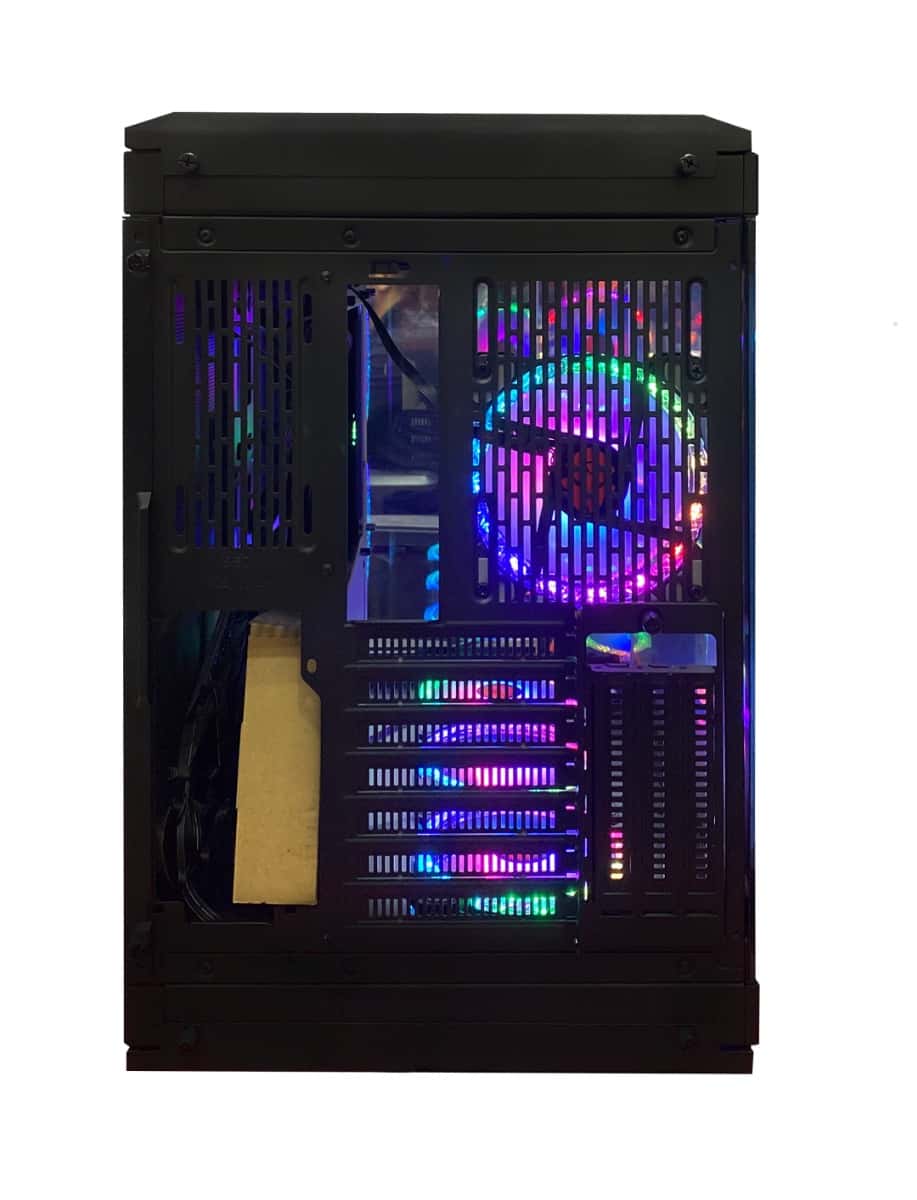 WJCOOLMAN Y40 - 6F Diamond ATX Gaming PC Case, Tempered Glass Pannels, Up to 360mm Radiators Support, 6x Pre Installed Diamond Fans, ???3.5???HDD *2. ???2.5??? SDD*2, USB 3.0 *1/Type-C *1, Black | Y40 - 6F thumbnail 7