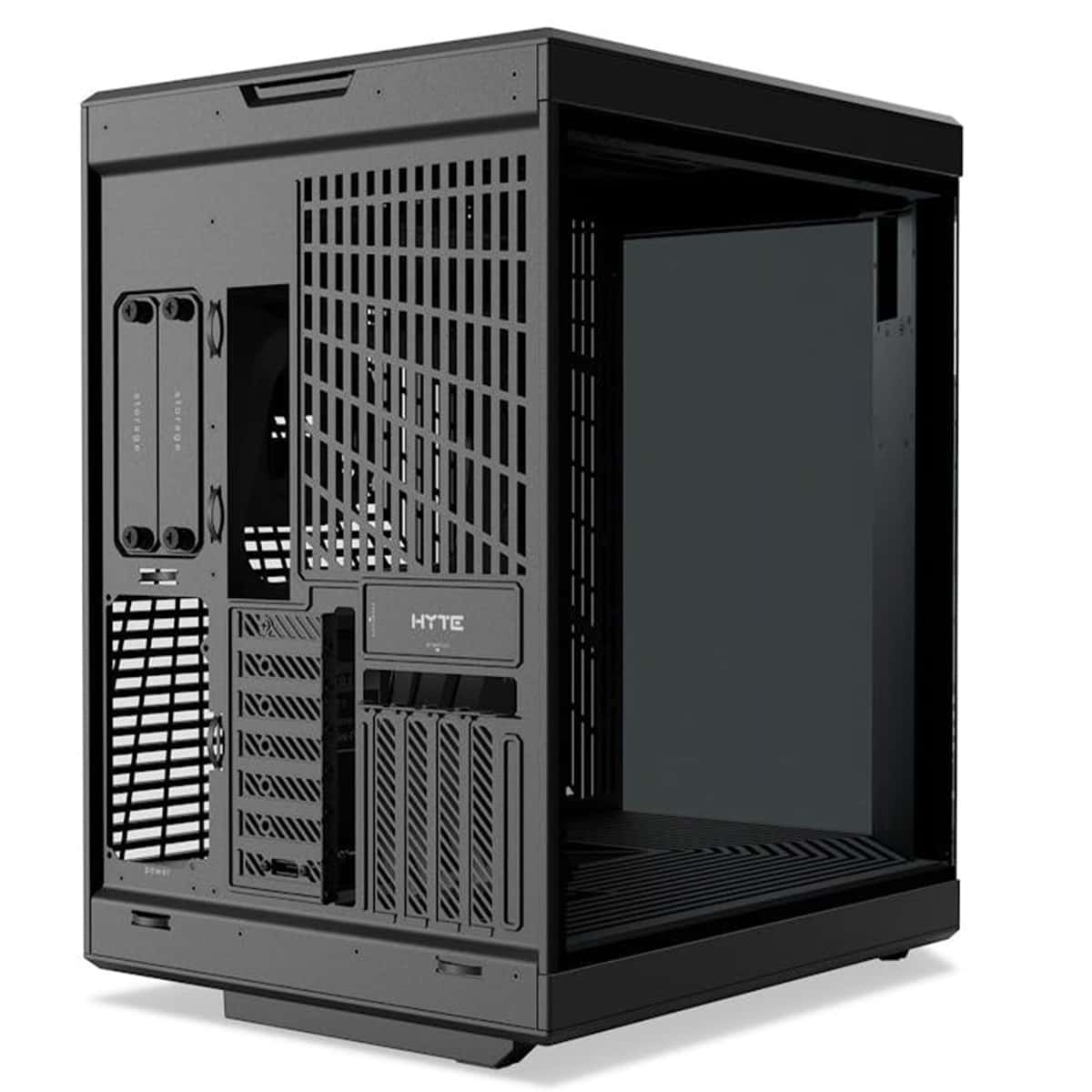 Hyte Y70 Touch Dual Chamber Mid-Tower ATX Case, ITX, mATX, ATX, EATX, PCIE 4.0 x 16 riser cable included, 1x USB-C 3.2 Gen 2, 2x USB-A 3.2 Gen 1, 1x 3.5mm Audio/Mic Combo Jack Black | CS-HYTE-Y70-B-L thumbnail 5