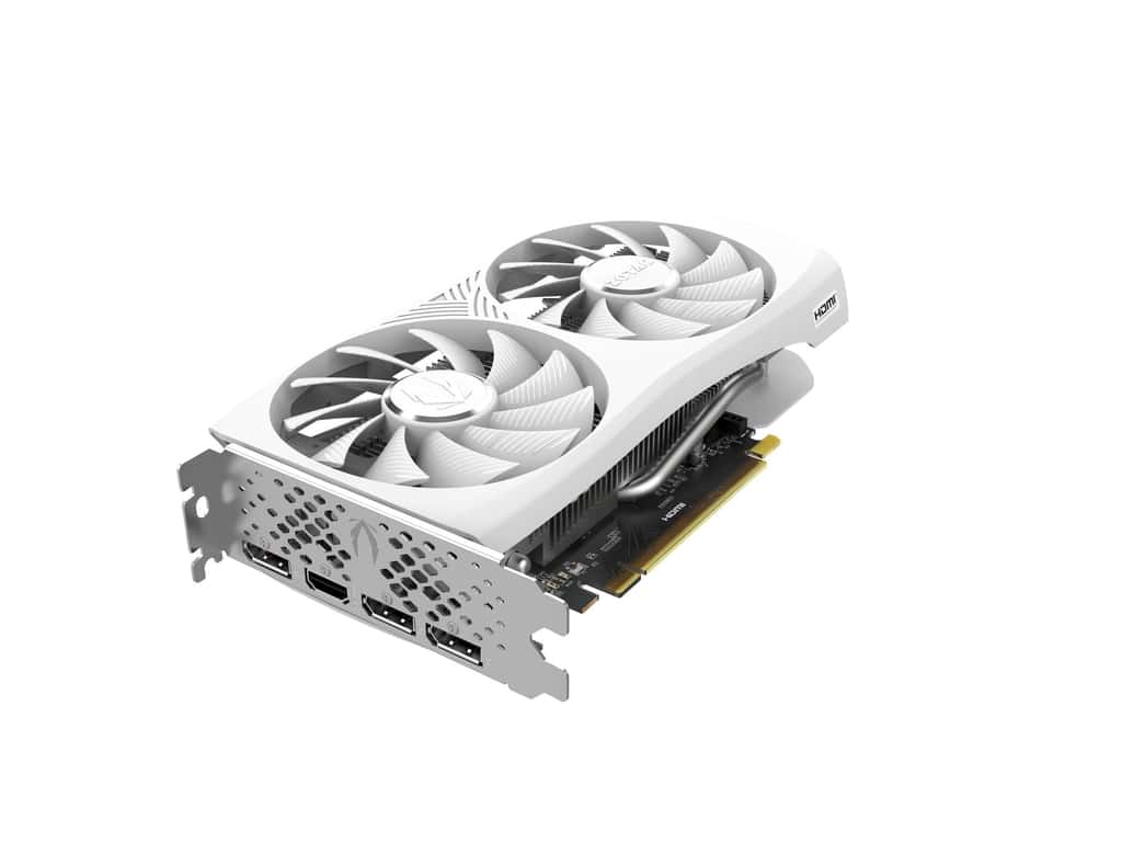 ZOTAC GAMING GeForce RTX 4060 8GB Twin Edge OC White Edition Graphic card, 8GB GDDR6, PCI, 3072 CUDA cores, 128-bit, 3 x DisplayPort, 1 x HDMI, Air Cooled | ZT-D40600Q-10M thumbnail 5