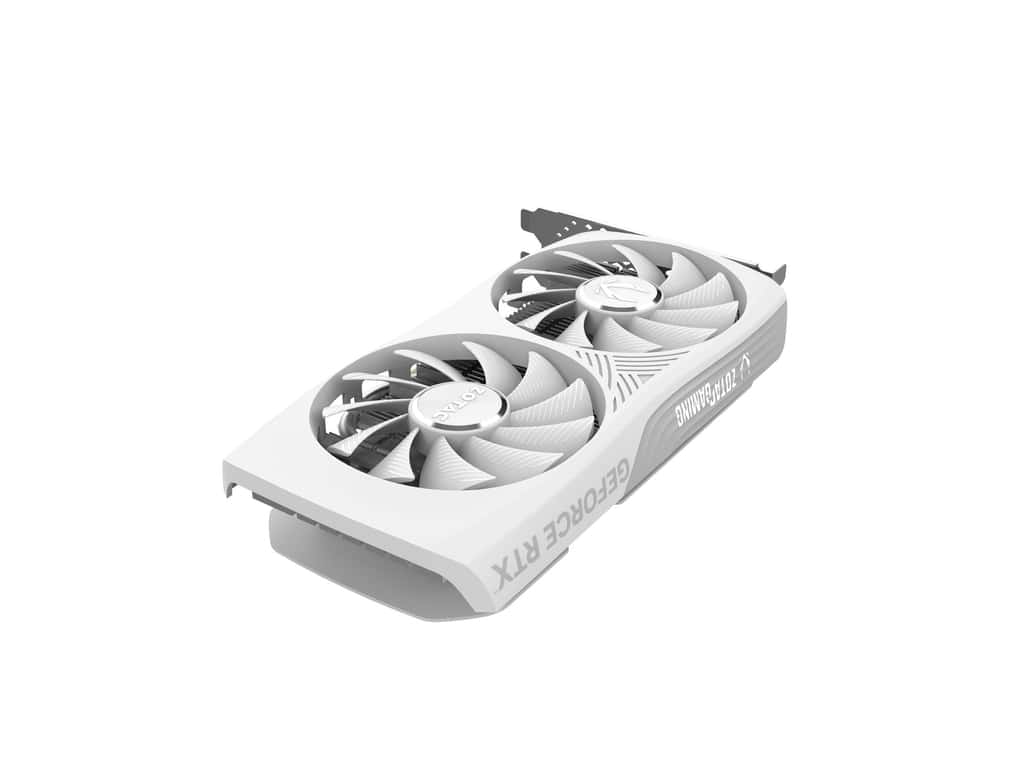 ZOTAC GAMING GeForce RTX 4060 8GB Twin Edge OC White Edition Graphic card, 8GB GDDR6, PCI, 3072 CUDA cores, 128-bit, 3 x DisplayPort, 1 x HDMI, Air Cooled | ZT-D40600Q-10M thumbnail 4
