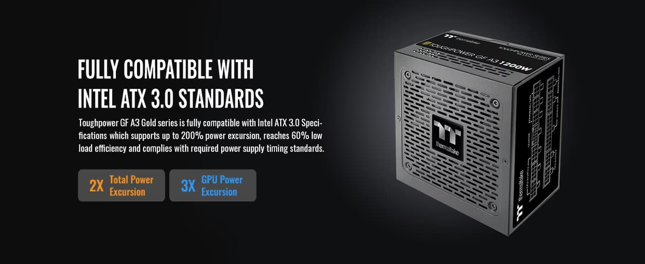 Thermaltake GF A3 1200W Gold PSU | ATX 3.0 &amp; PCIe 5.0
