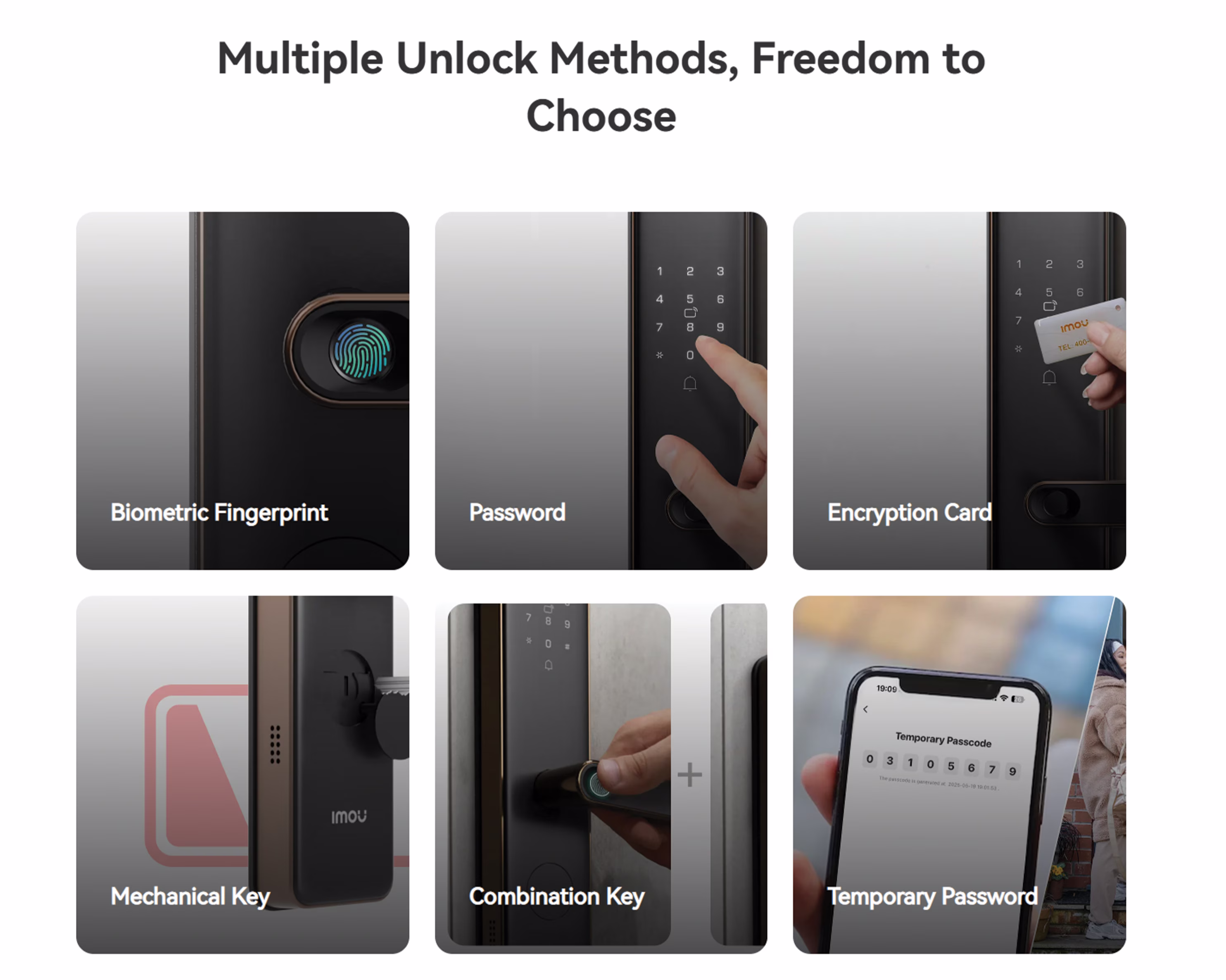 IMOU K1 Smart Door Lock Gold/Black