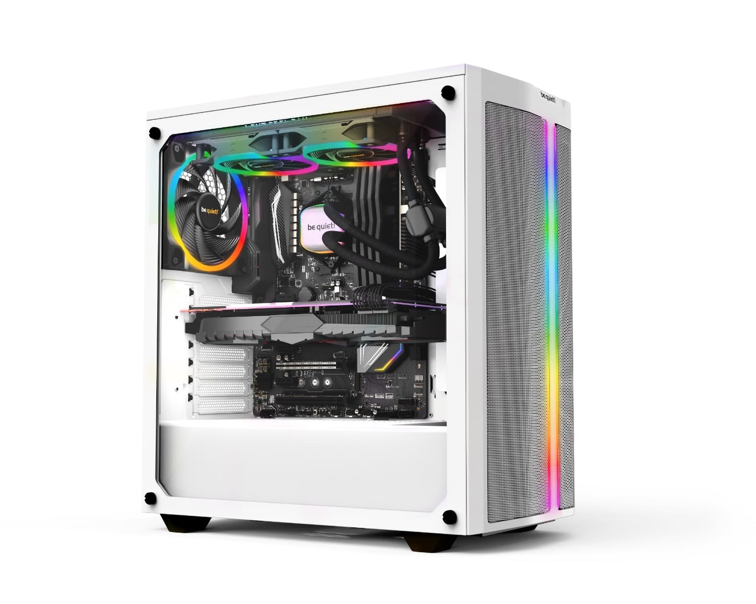 Be quiet! Be Quiet! Pure Loop 2 FX 240mm aRGB AIO CPU Liquid Cooler, 2x Light Wings 120mm PWM High-Speed Fans, 5500 RPM Pump Speed, 2500 RPM Fan Speed, Up to 88.86 CFM Airflow, Black | BW013 - product view 3 of 5