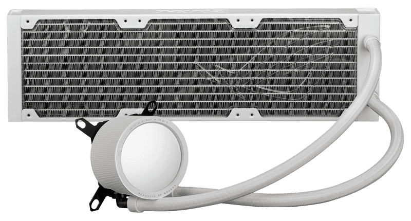 Asus ASUS ROG Ryuo III 360 ARGB CPU LIQUID COOLER White Edition(3x addressable 120mm radiator fans, Anime Matrix??? LED display, compatible with Intel LGA 1700, 115x, 1200 & AM4, AM5 socket, white),90RC00I2-M0UAY0,|UPC: 195553943277 - product view 2 of 5