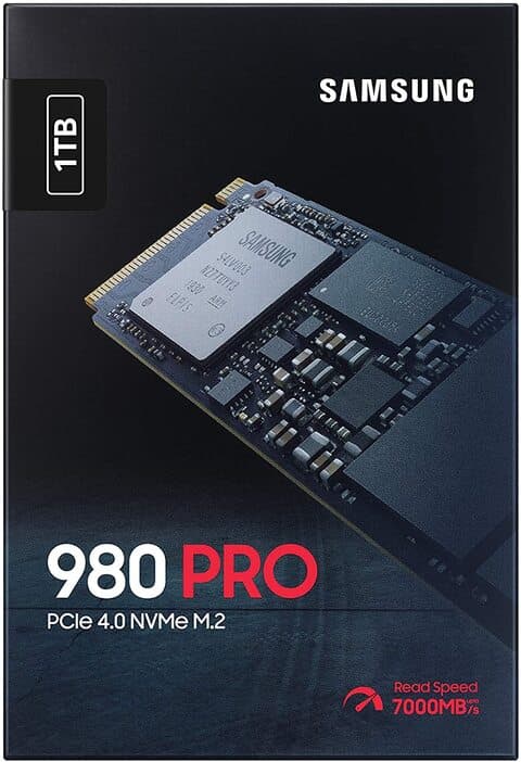 SAMSUNG SAMSUNG 980 PRO PCIE 4.0 NVME M.2 1TB SSD 7000MB/S  mn-mz-v8p1to -MZ-V8P1TOBW /8806090295546 - product view 2 of 5