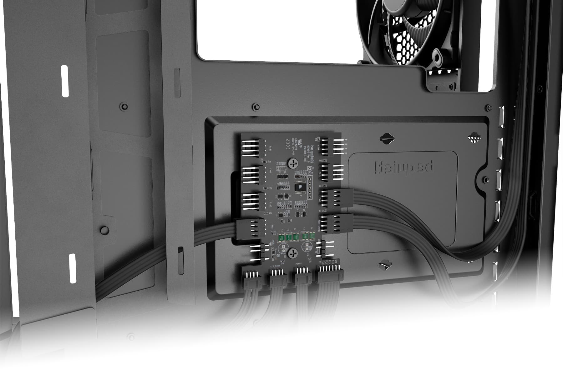 Be quiet! Be Quiet! Dark Base 701 Mid Tower Computer Case, 3x Silent Wings 4 140mm Pre-Installed Fans, Up to 360mm Radiator & 8x Fans Support, Tempered Glass Window, Black | BGW58 - product view 3 of 11
