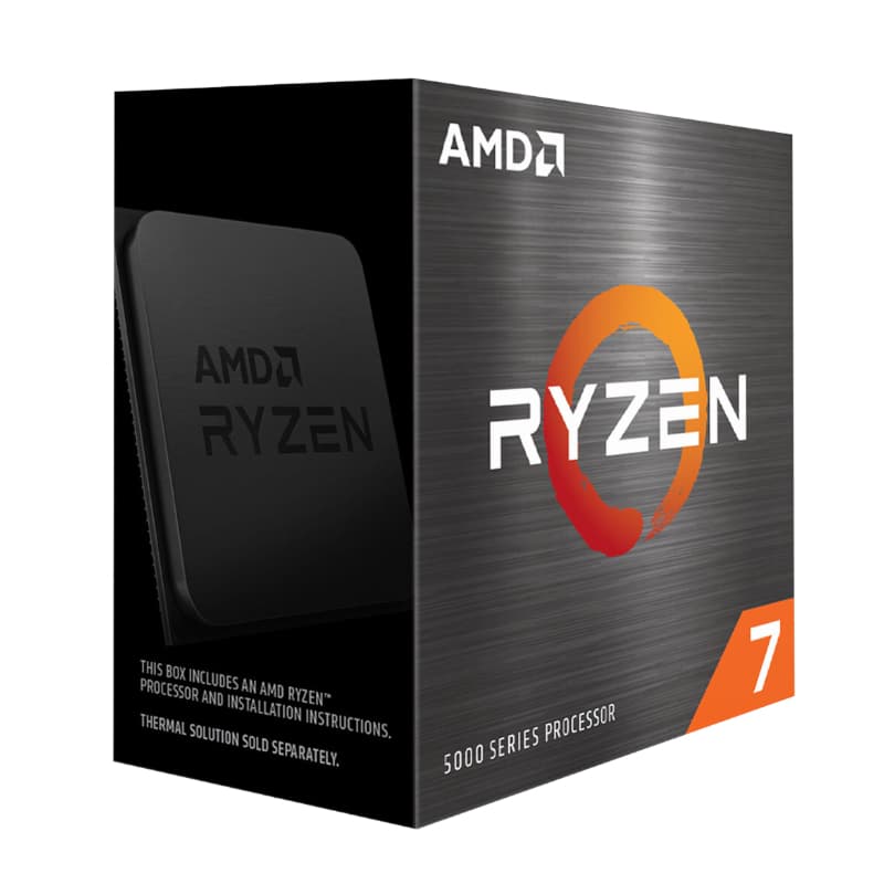 AMD AMD 5700X RYZEN 7 PROCESSOR 8 CORE 16 THREAD 4.6 HGZ MAX 3.4 GHZ BASE  730143314275 - product view 2 of 2