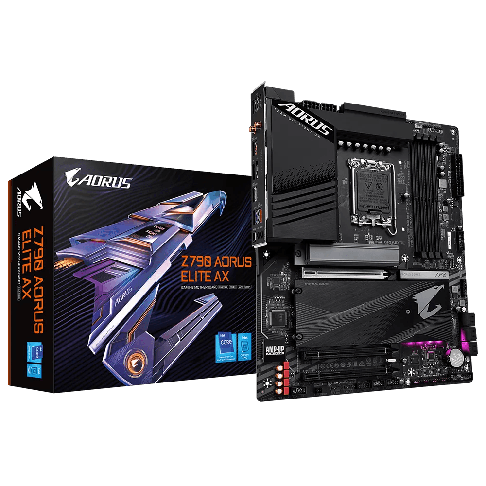 Gigabyte Gigabyte Z790 Aorus Elite AX Rev1 DDR5 LGA1700 ATX Motherboard | Z790-AORUS-ELITE-AX - product view 3 of 6