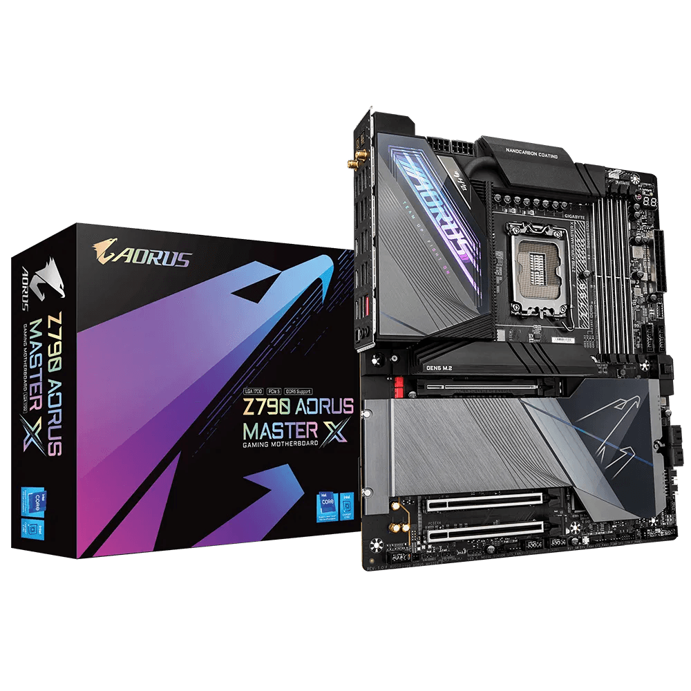 Gigabyte Gigabyte Z790 AORUS MASTER X LGA 1700 E-ATX Motherboard, Z790 Chipset, 4 x DDR5 DIMM, Supporting Up to 128GB | Z790 AORUS MASTER X - product view 2 of 4